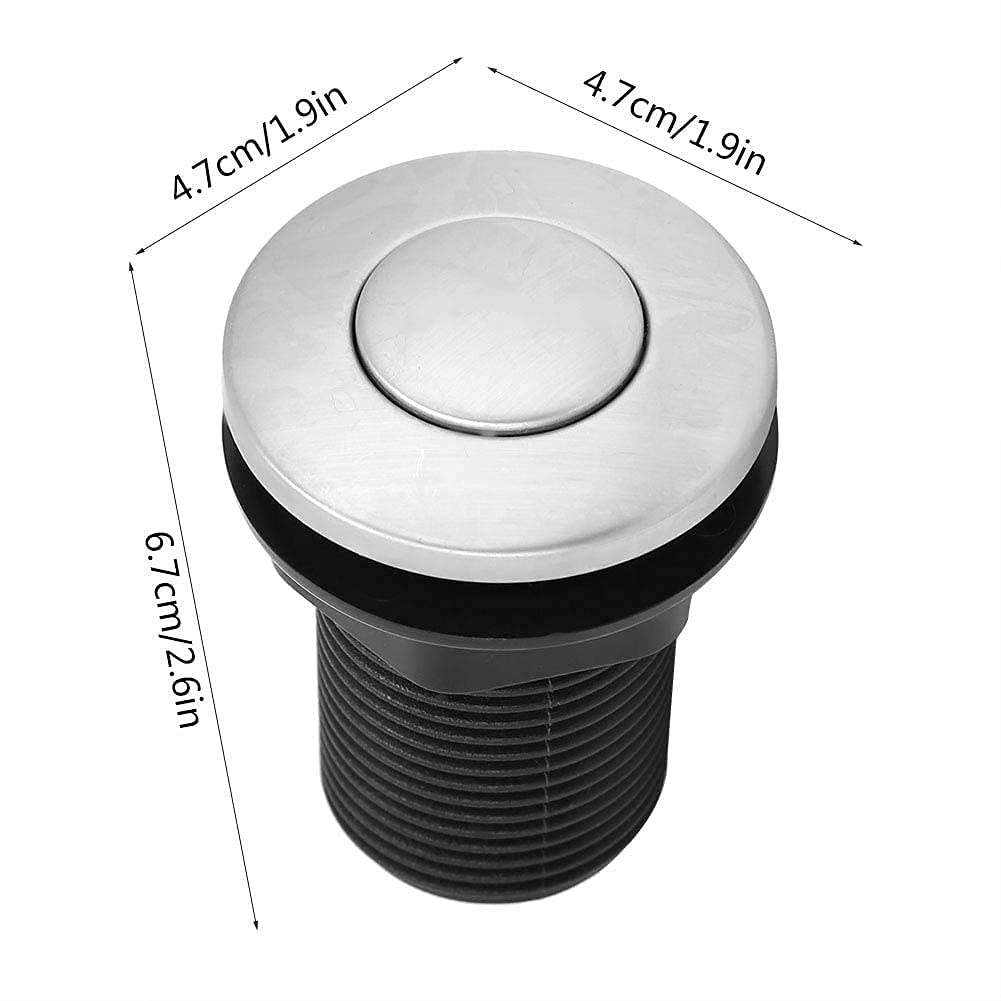 **Stainless Steel Garbage Disposal Air Switch - 304 Stainless Steel Sink Top Button for Food Waste Disposal Replacement | Perfect for Kitchen Sink & Waste Management**