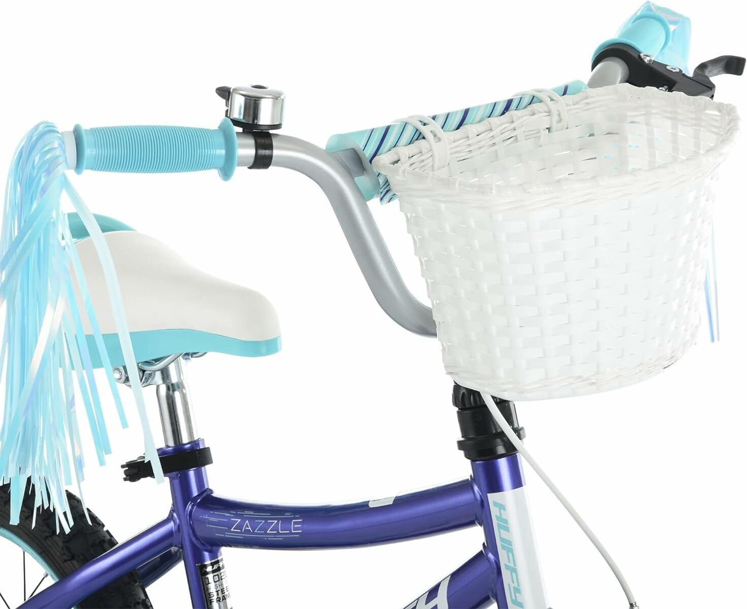 Huffy Zazzle Girls Bike for Kids 16-20 Inch with Training Wheels, Streamers & Basket - Perfect for Outdoor Riding, Neighborhood Adventures & Birthday Gifts