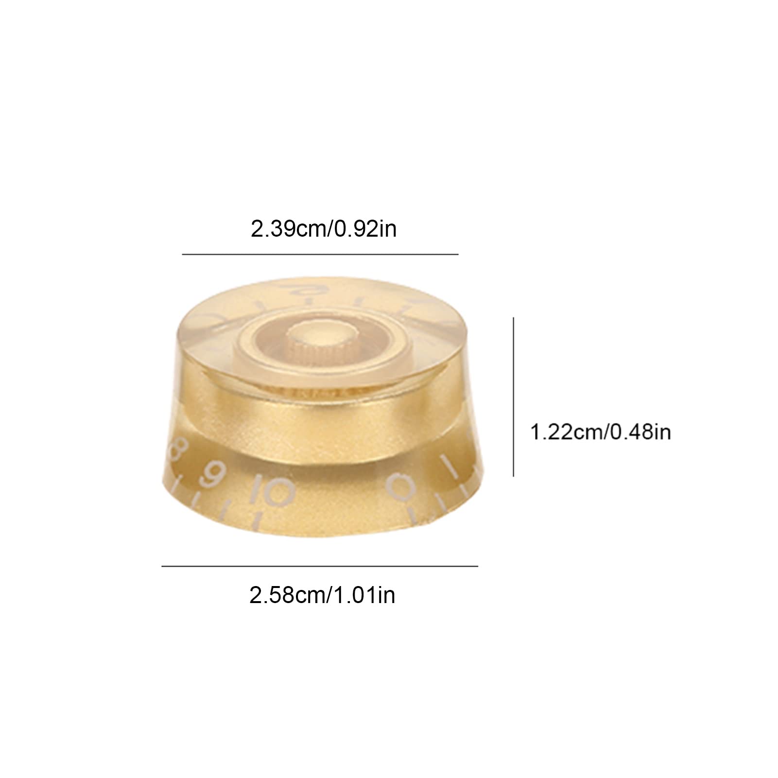4pcs Gold Electric Guitar Knobs - Tone & Volume Control Replacement for Les Paul LP - Perfect for DIY Guitar Repair & Customization - Ideal for Musicians & Guitar Enthusiasts