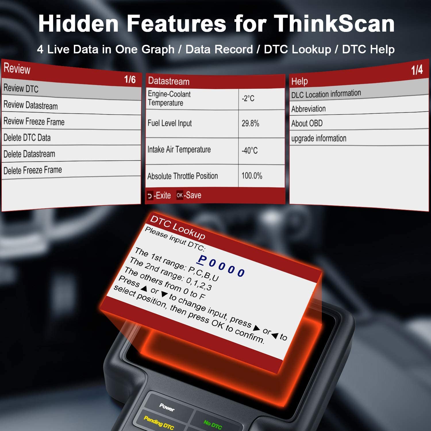 THINKSCAN 660 Professional OBD2 Scanner - Automotive Diagnostic Tool for Engine, Transmission, ABS & Airbag Code Reset | Car Repair & Maintenance | Compatible with Most Vehicles