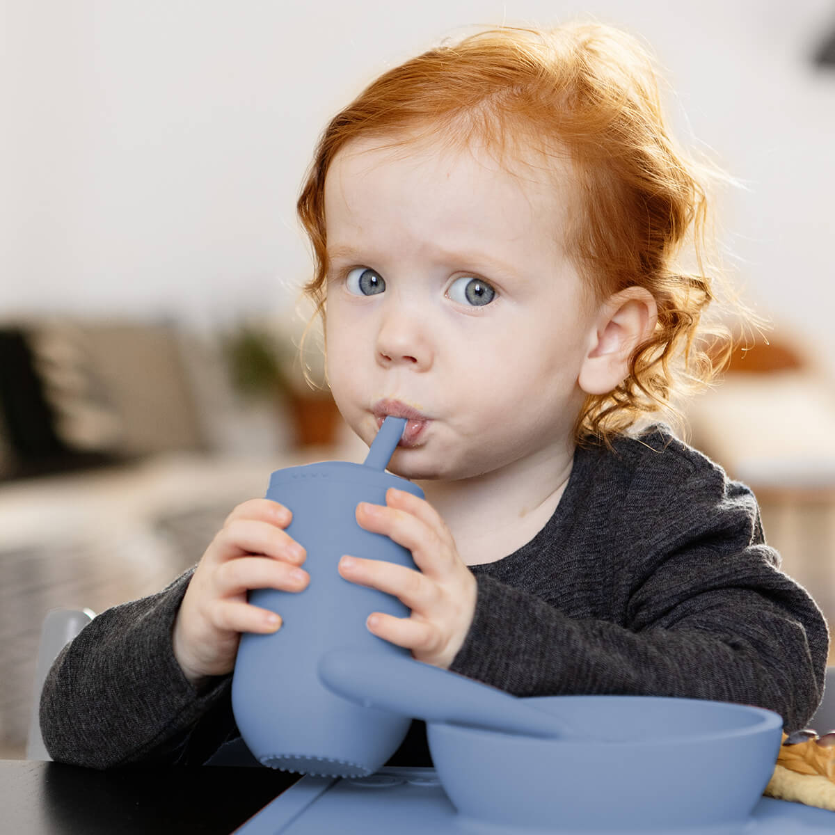 Happy Cup with Straw System - BPA-Free Toddler Open Cup & Straw Drinking Set for Kids 6-24 Months | Ideal for Home, Daycare & Travel Use