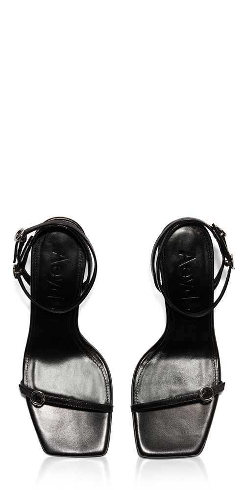 Hallie Women's Leather Heeled Sandals - Comfortable Block Heel Dress Sandals for Weddings, Parties & Summer Outfits