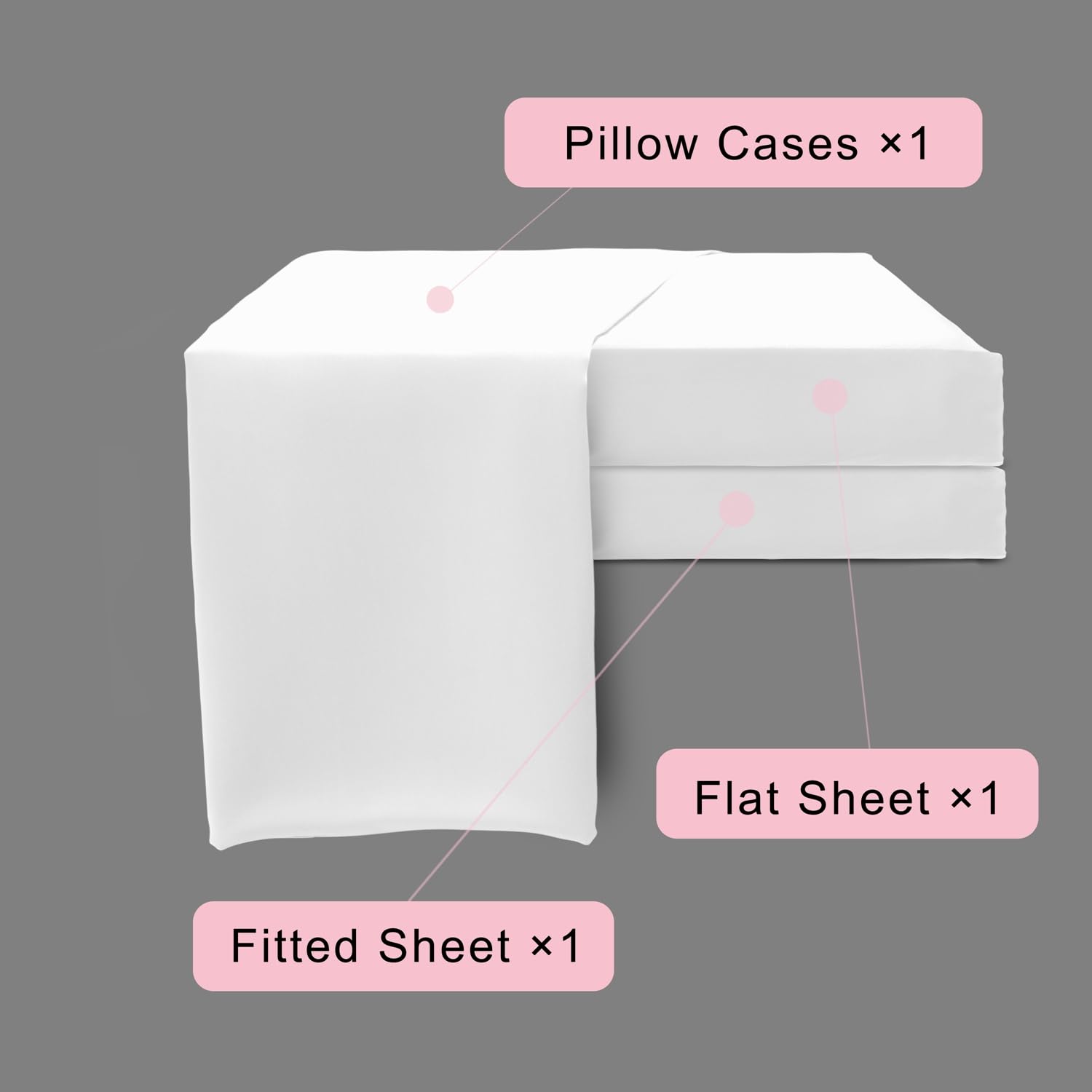 Premium 400 Thread Count Bamboo Viscose Twin Bed Sheets Set - 3 Piece Breathable & Silky Soft Sateen Weave Sheet Set for 8