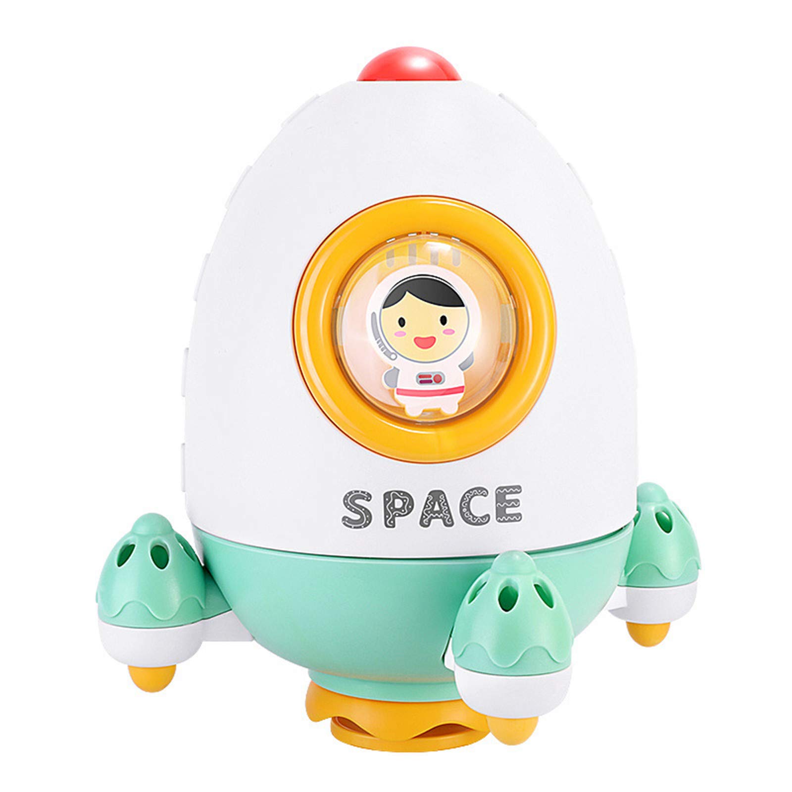 **Nebwe Baby Bath Toys - Space Rocket Water Spray Shower Toy for Toddlers 1-3 & Kids 4-8 | Fun Bathtub Toys for Infants & Children | Perfect Bathroom Gift for Boys & Girls (Ideal for Sensory Play & Learning in the Tub)**