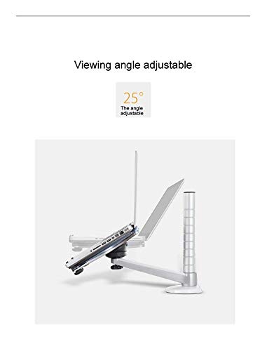 Ergonomic OA-1 Aluminum Laptop Stand - Adjustable Height & 360° Rotation for MacBook, Notebook 10-15 Inch - Perfect for Office, Home & Bed Use