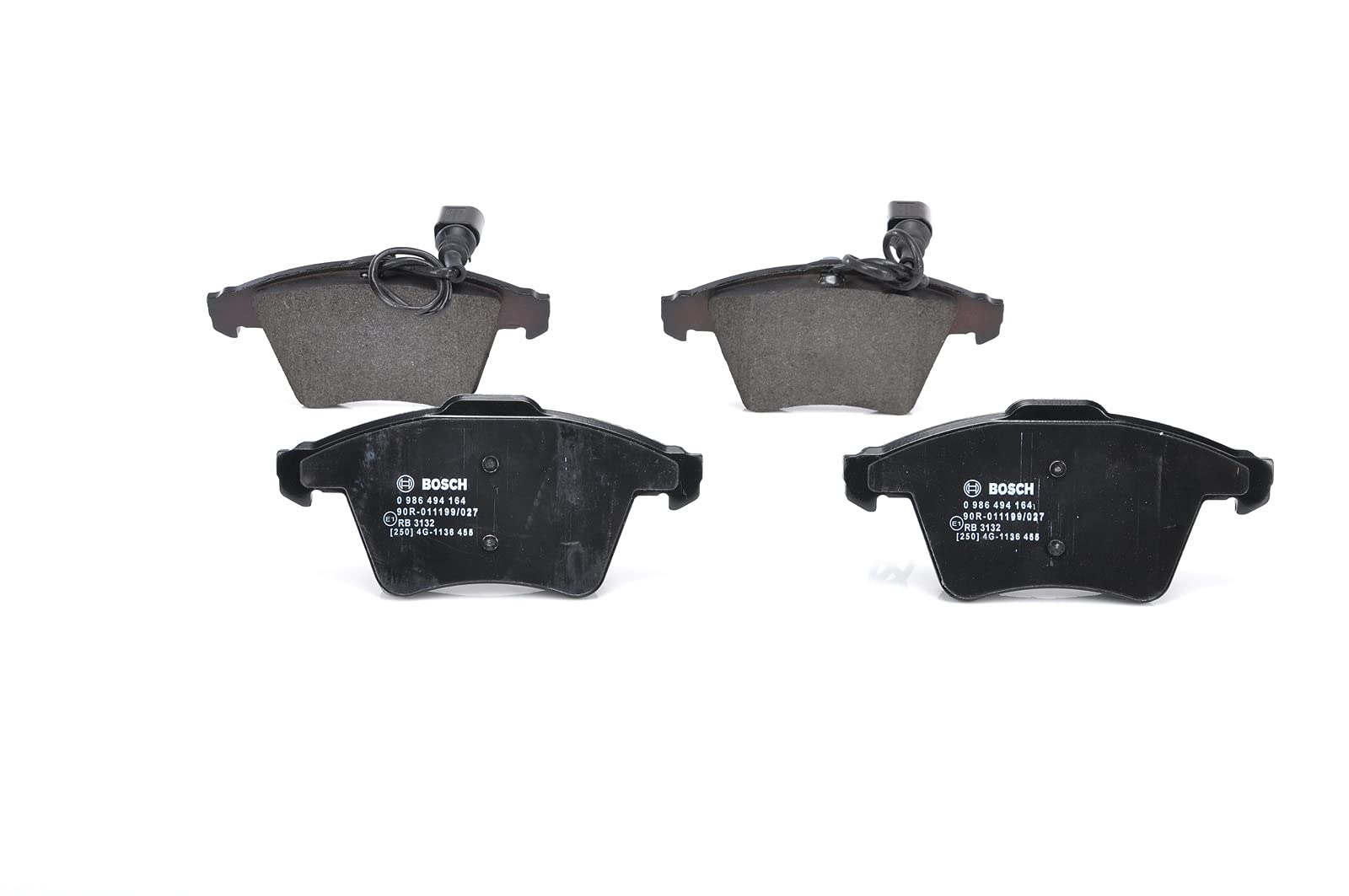 BOSCH BP1075-0986494164 Brake Pad Set - Premium Quality for Smooth & Safe Braking | Perfect for Sedans, SUVs & Trucks | Ideal for City Driving & Highway Commutes