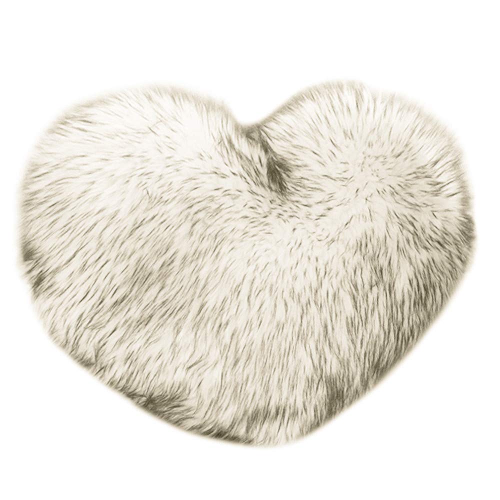 Xipoxipdo Heart Shaped Plush Throw Pillow Cover - Soft Decorative Cushion for Sofa, Bed, Home Decor - 22x22 Inch Gift for Valentine's Day, Anniversary & Housewarming - Cozy Accent Pillow for Living Room, Bedroom & Dorm