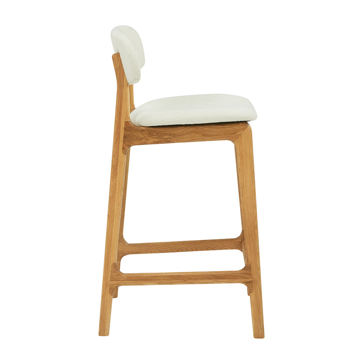 Premium Alaska Fabric Bar Stool - Comfortable & Stylish Counter Height Stool for Kitchen Island, Breakfast Nook, or Home Bar - Durable Upholstered Seat with Metal Base
