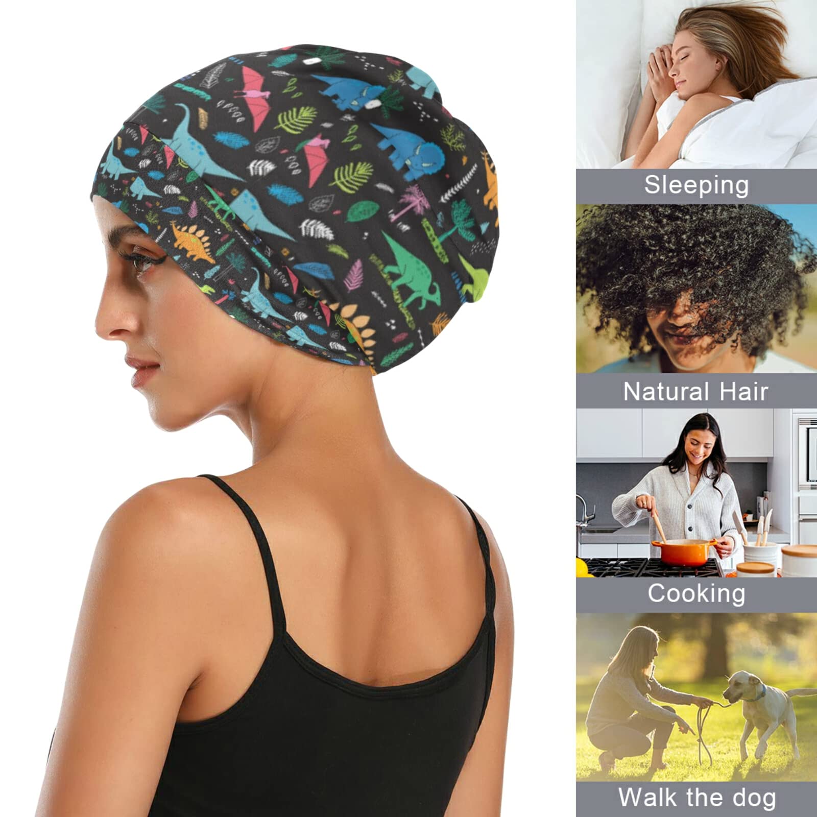 Soft Slouchy Beanie Sleep Cap - Lightweight & Cozy Night Cap for Women & Men - Perfect for Cold Weather, Travel & Home Use