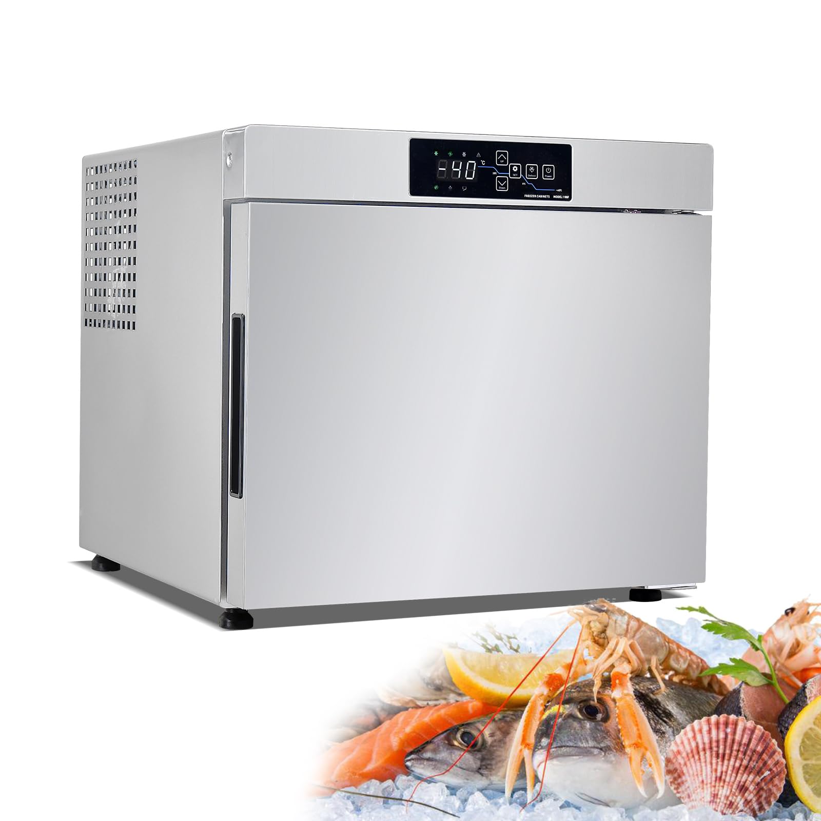 Kolice Commercial Tabletop Blast Chiller & Freezer Cabinet -35°C (-31°F) for Restaurants, Ice Cream Shops, Schools & Home Use | Fast Freezing for Food Preservation & Ice Cream Storage