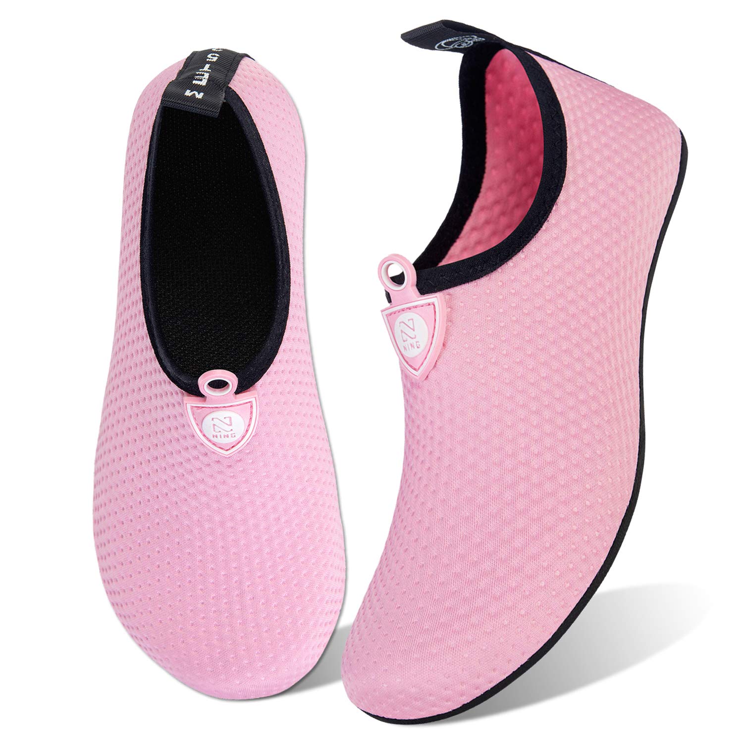 WateLves Water Shoes for Women & Men - Barefoot Quick-Dry Aqua Socks for Beach, Swim, Surf, Yoga & Exercise with Translucent Color Soles | Perfect for Water Sports, Pool Activities & Outdoor Adventures