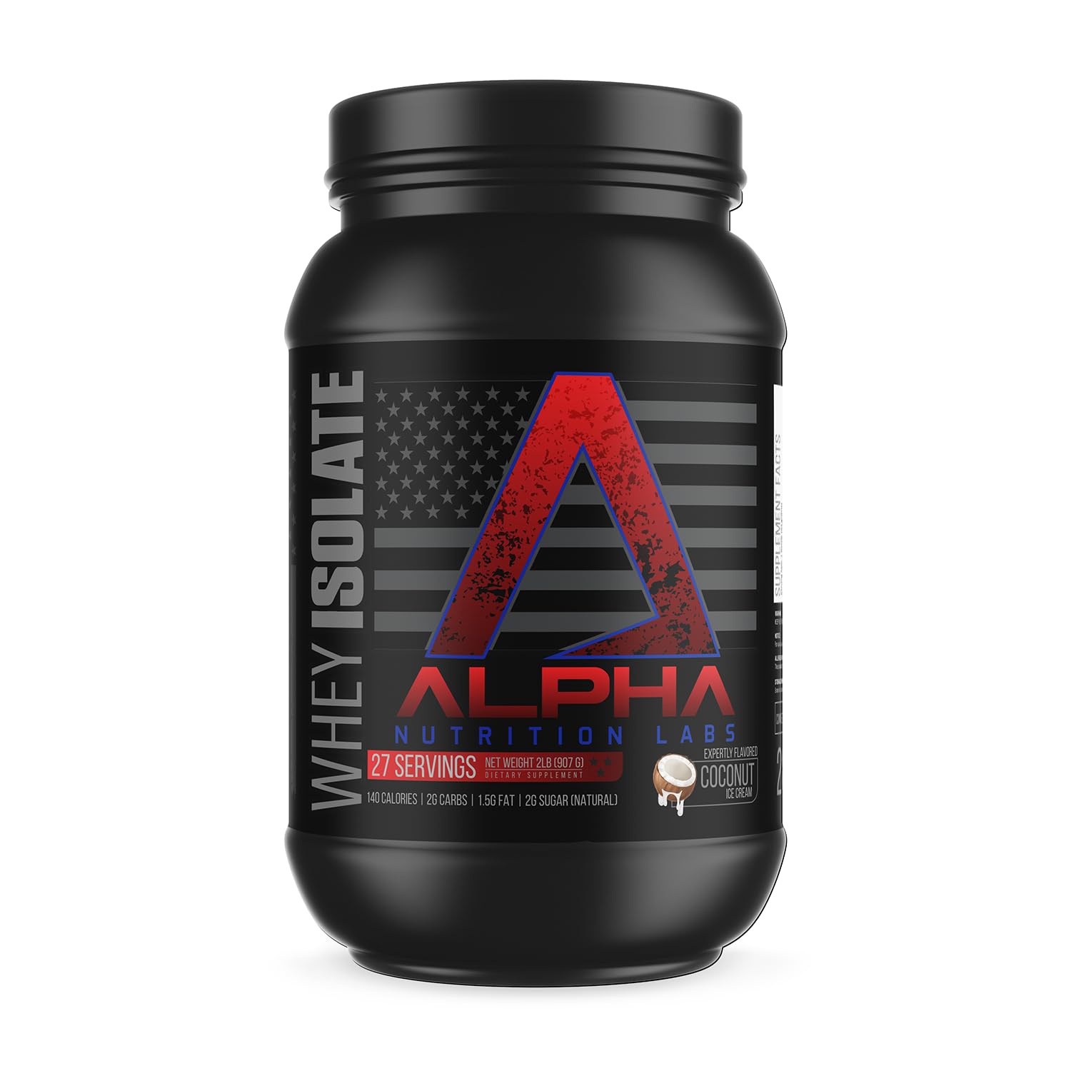 Premium Whey Isolate Protein Powder - Coconut Ice Cream Flavor | 28g Protein per Serving | Low Carb, Keto-Friendly | Supports Muscle Recovery & Growth | Perfect for Post-Workout Shakes & Healthy Smoothies