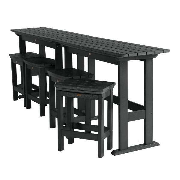 Lehigh 6-Piece Counter Height Balcony Patio Set - Outdoor Dining & Relaxing Furniture for Small Spaces