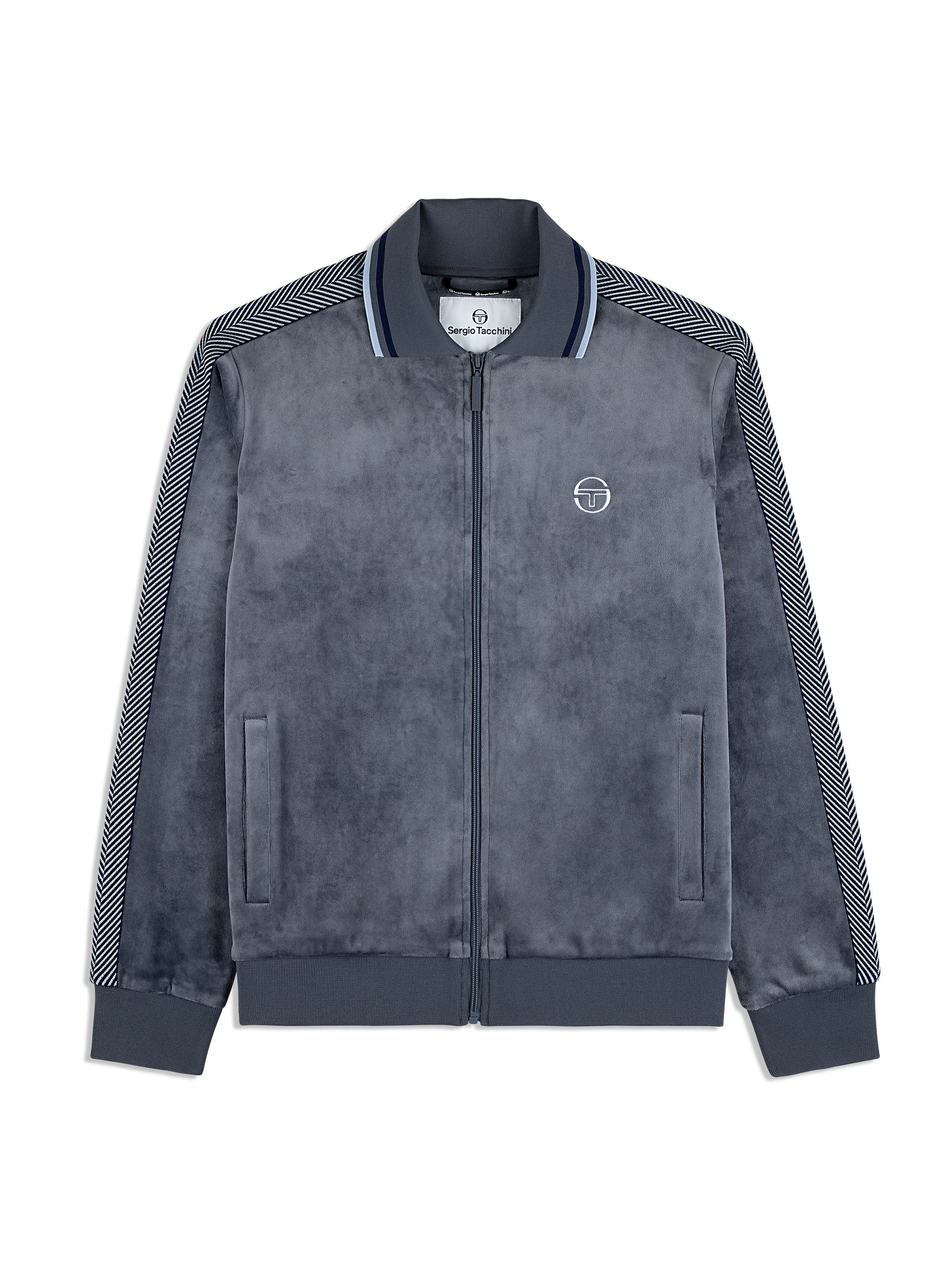 Velour Track Jacket for Women & Men - Soft & Comfortable Grey Fleece Zipper Jacket | Casual Outerwear for Running, Gym, Workout & Street Style Fashion