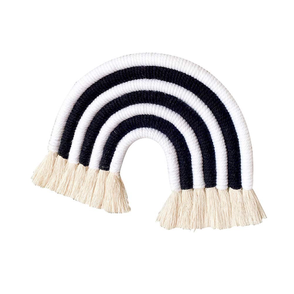 iKASUS Macrame Wall Hanging - Handwoven Rainbow Wall Decor for Nursery, Baby Room & Kids Playroom | Boho Chic Home Decoration for Apartments, Bedrooms & Living Rooms | Perfect for Nursery Themes, Gender Reveals & Boho Home Styling