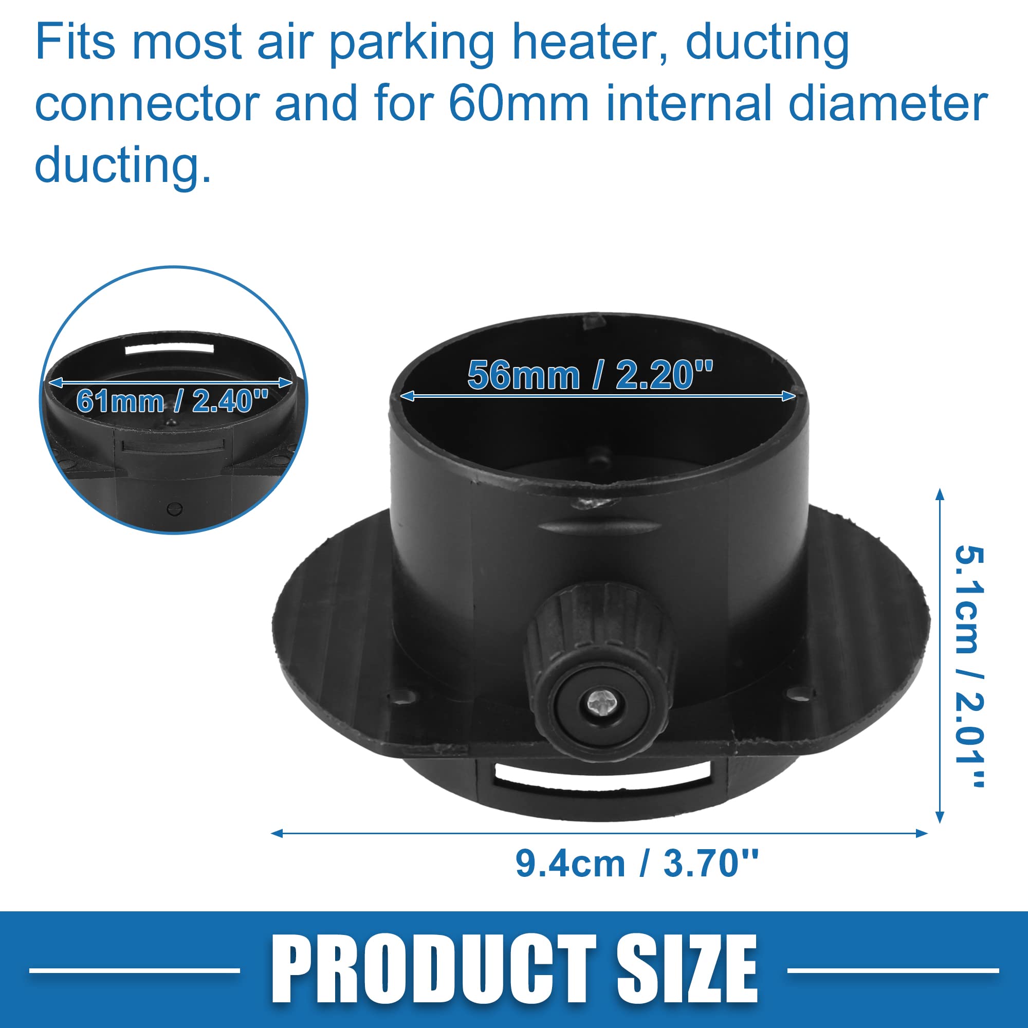 Universal Car Air Duct Connector - 2.36
