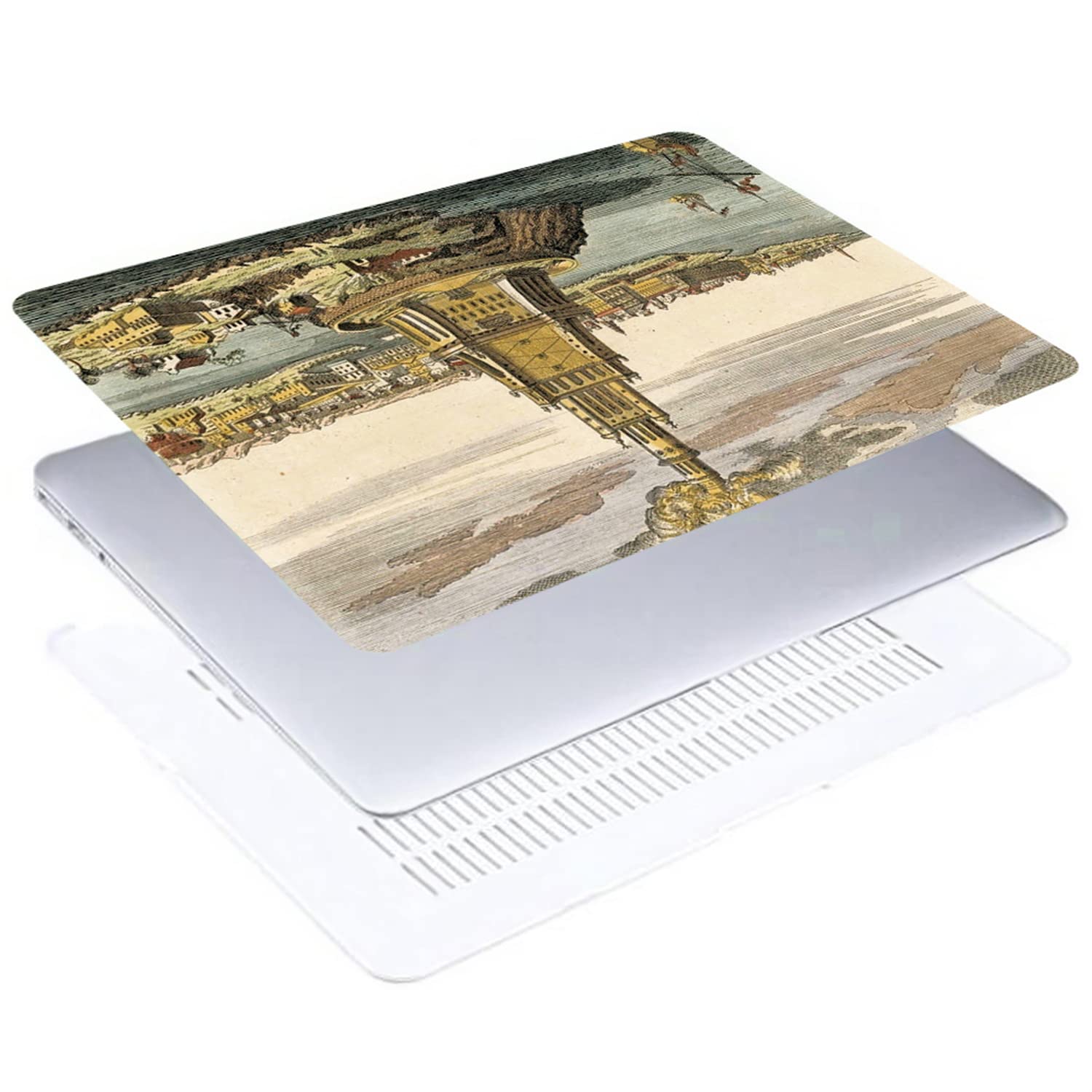 Alexandria Lighthouse Hard Shell Case for MacBook Pro 13 (2009-2012, A1278) with Keyboard Cover - Durable Protective Cover for Work, Travel & School
