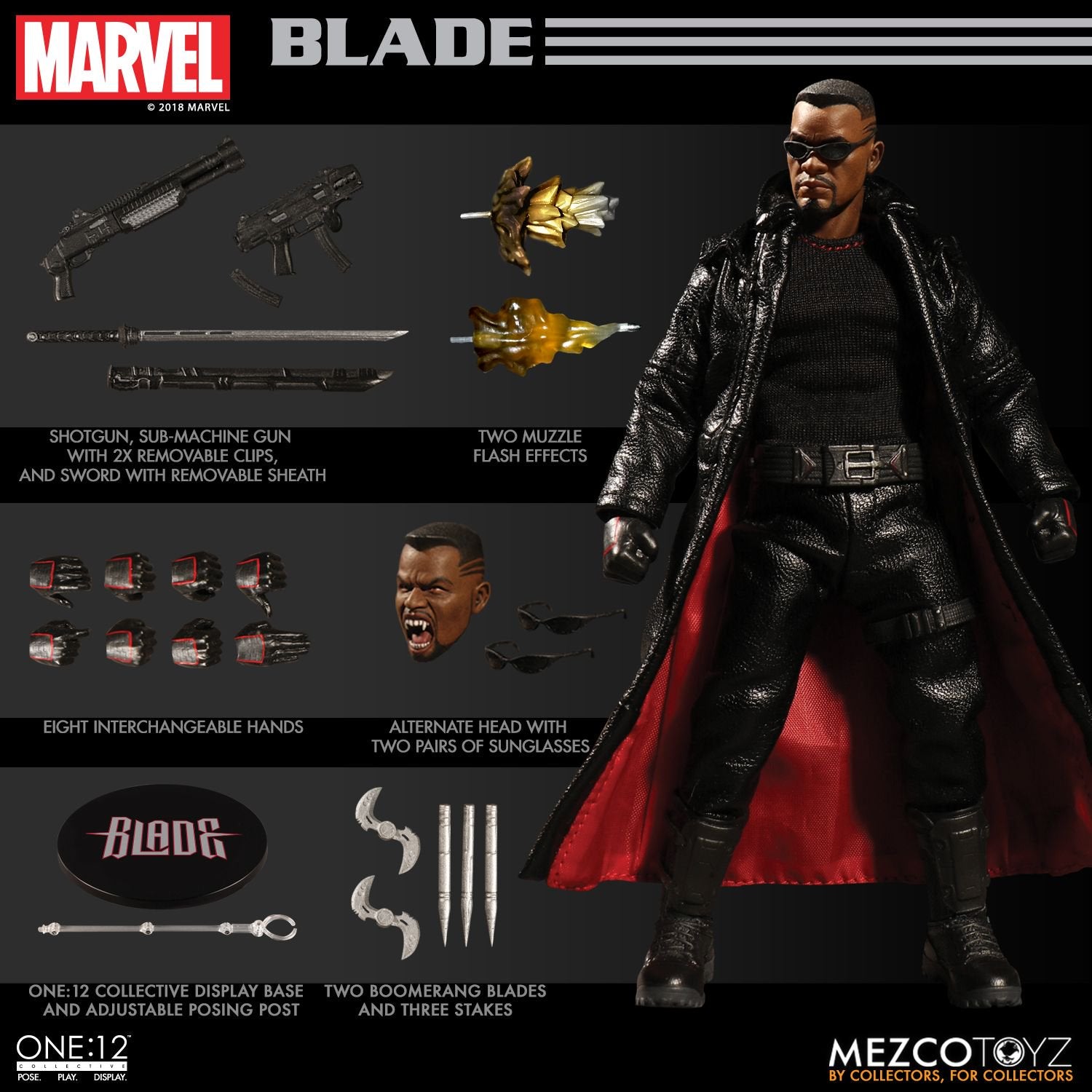 Mezco Toyz One:12 Collective Marvel Comics Blade 6
