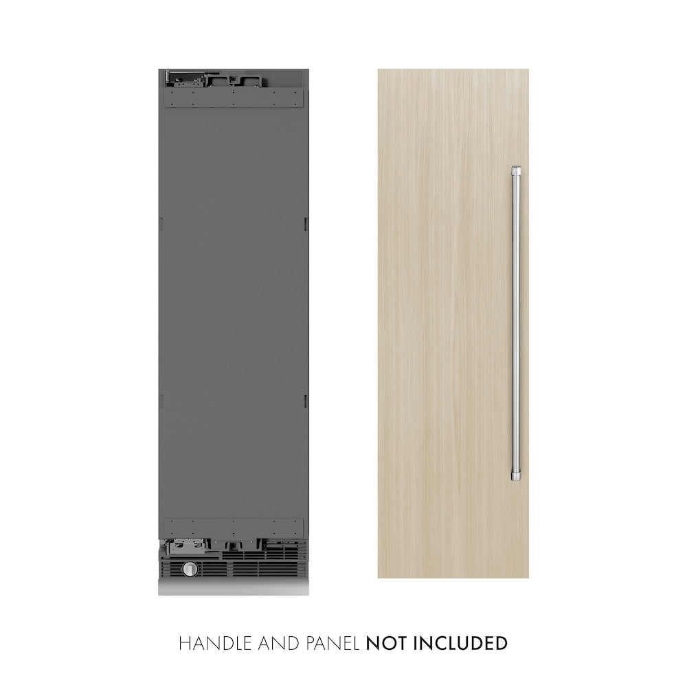 ZLINE 24 Inch 12.4 Cu Ft Panel Ready Column Freezer with Graphite Gray Interior - RBCFV 24 - Perfect for Restaurants, Home Kitchens & Commercial Use