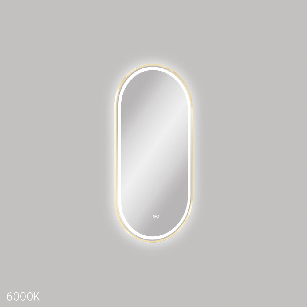 Fienza LED4590FPUB Empire LED Vanity Mirror with Urban Brass Frame - 17.7