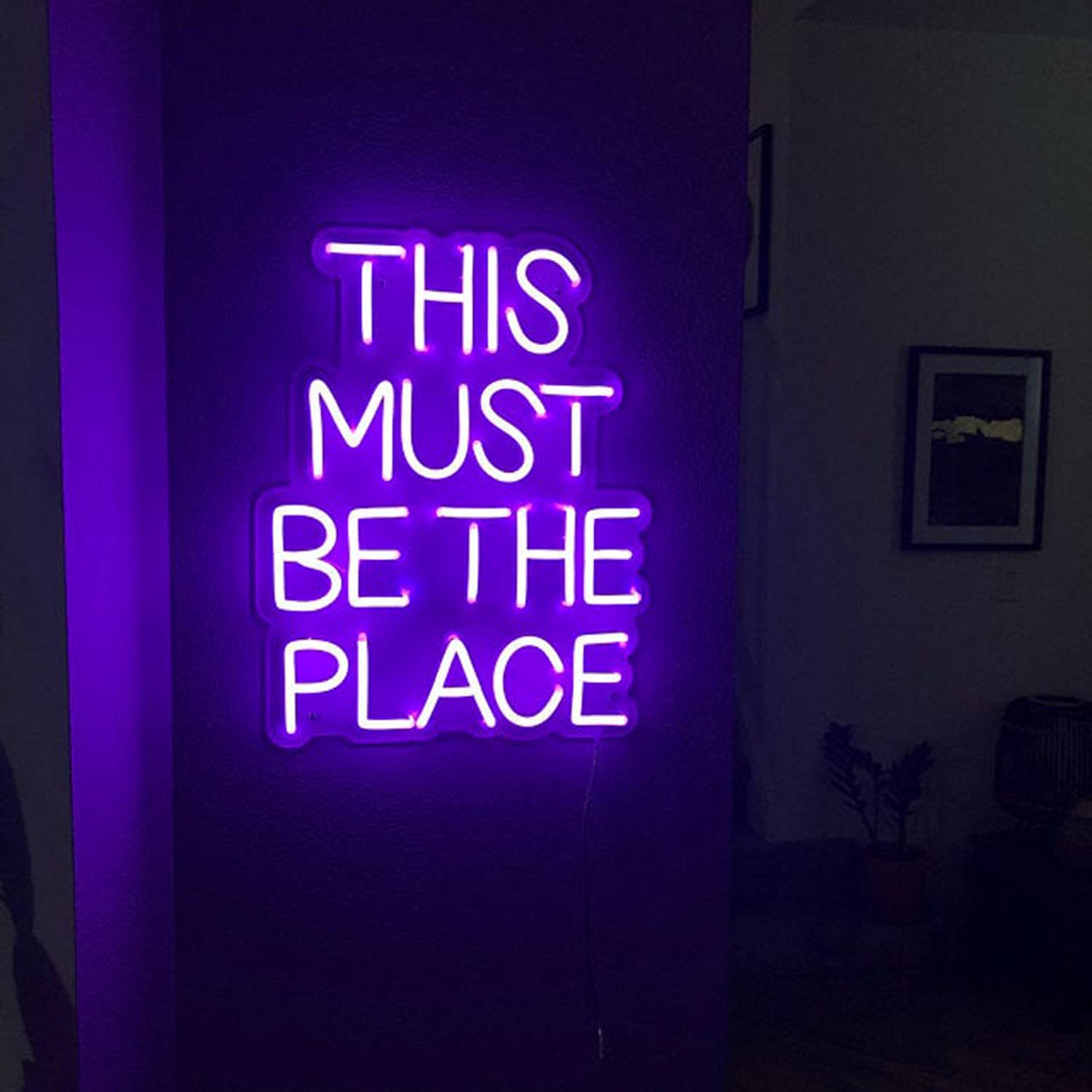 Custom Purple LED Neon Sign - Personalized Wall Decor for Weddings, Anniversaries & Parties | Durable Flex Neon Light for Home, Bar, Cafe & Event Decorations