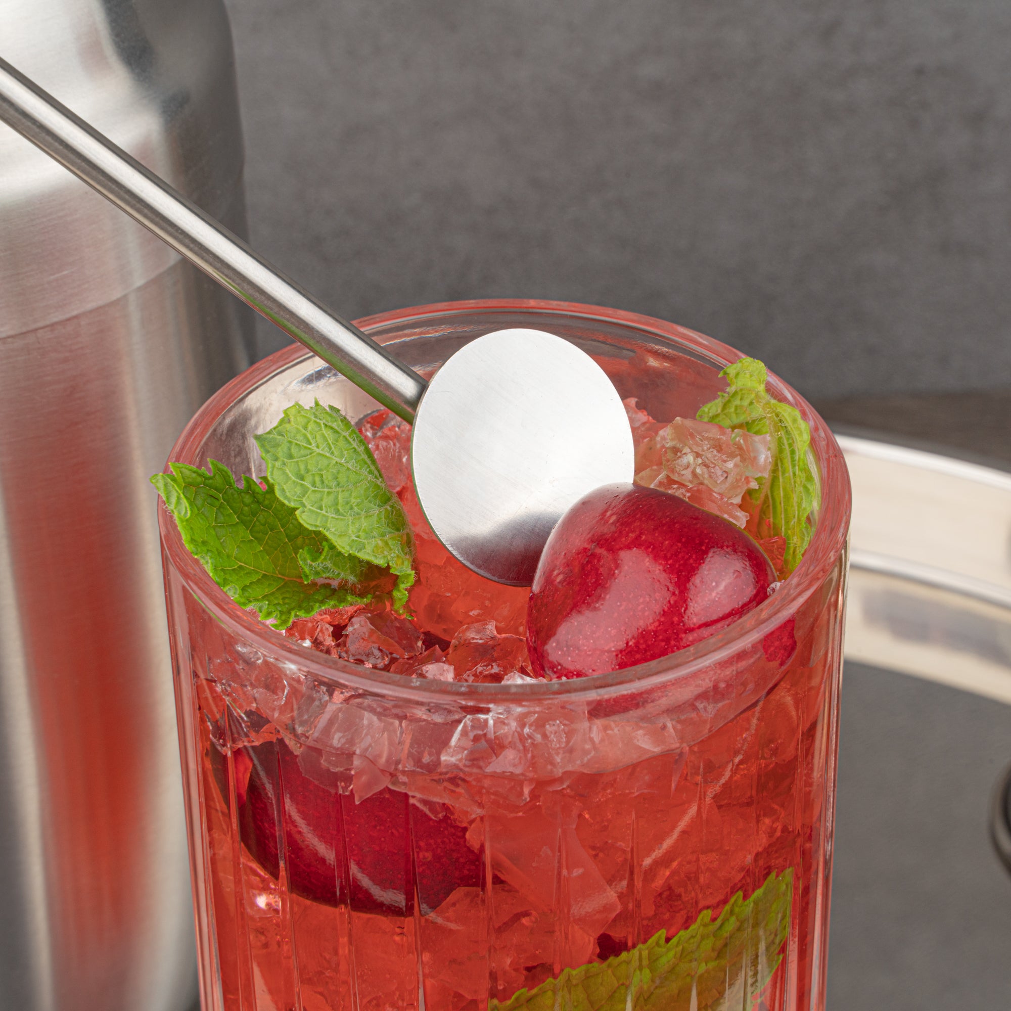 Premium Stainless Steel Julep Spoon Straws - 7.5 Inch, Set of 2 - Perfect for Mint Juleps, Cocktails & Iced Drinks - Bar & Home Entertaining Essential