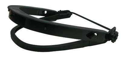 Radnor Plastic Faceshield Mounting Brackets with Rubber Band for Hard Hats - Safety Face Shield Attachment for Construction, Welding & Industrial Work