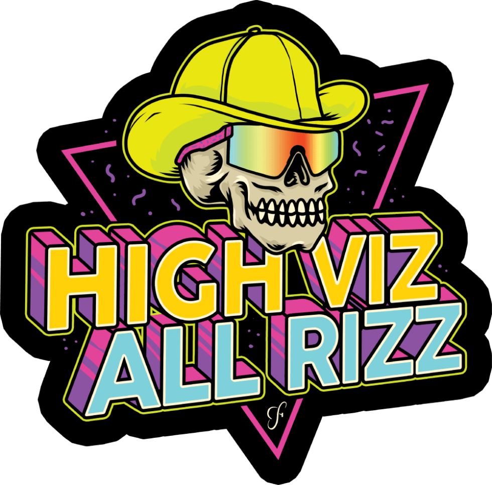 High Visibility Vinyl Sticker - Waterproof & Durable Decal for Laptops, Cars, Bikes & DIY Projects - Perfect for Outdoor Use & Personalization