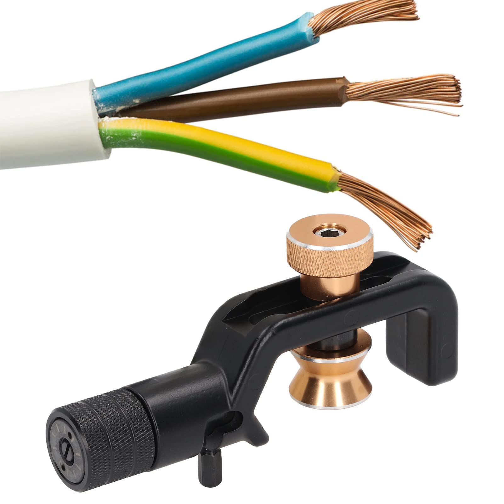 Heavy Duty Armored Cable Stripper - Anti Transverse & Longitudinal Wire Stripping Tool for Electrical Work | Perfect for Electricians, DIY Projects, and Industrial Use