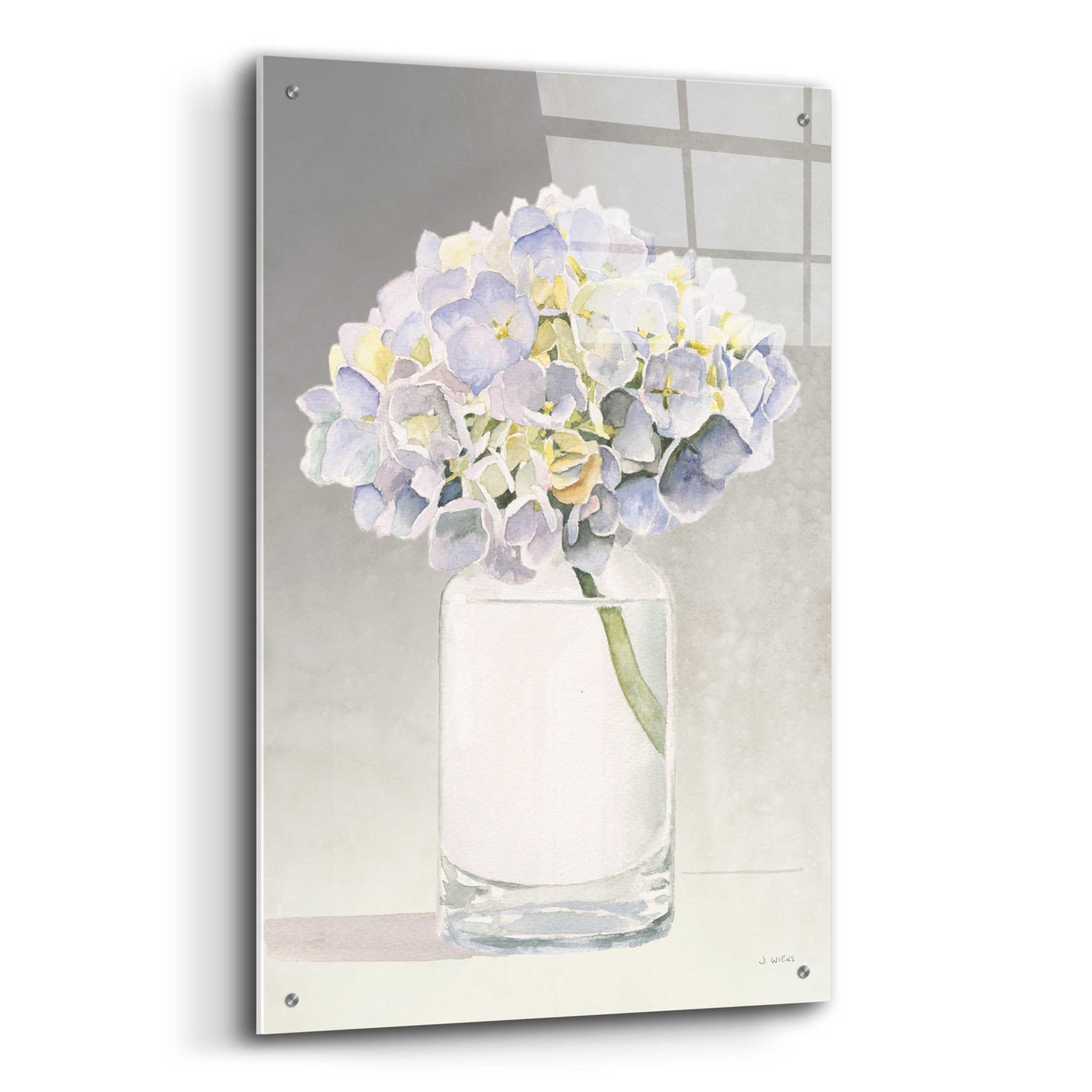 Tranquil Blossoms III by James Wiens - Premium Acrylic Glass Wall Art 24x36 Inches - Modern Floral Painting for Living Room, Bedroom & Office Decor
