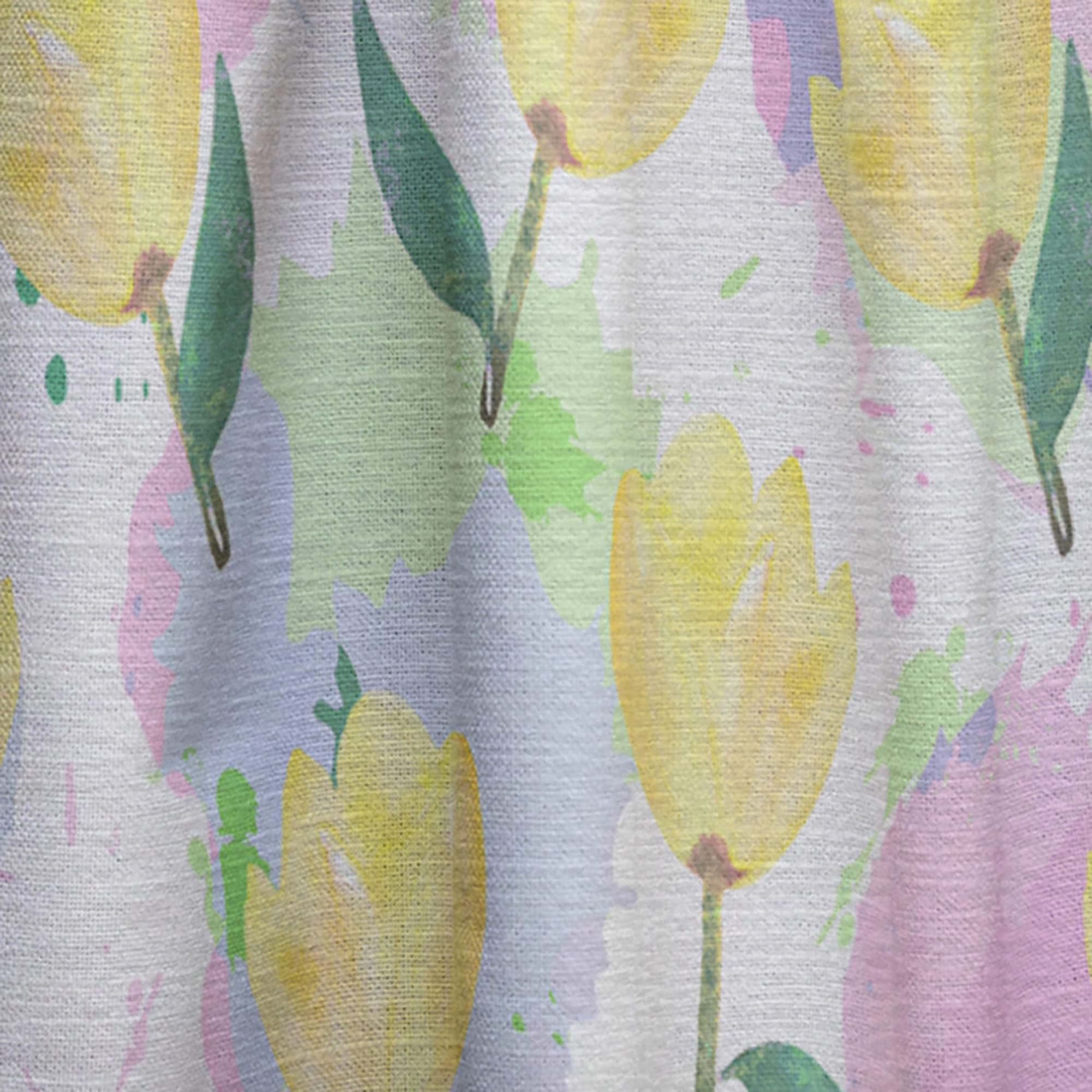 DesignQ Floral Print Blackout Curtains - Thermal Insulated Single Panel (52x108 inches) for Bedroom & Living Room - Elegant Home Decor for Light Control & Privacy