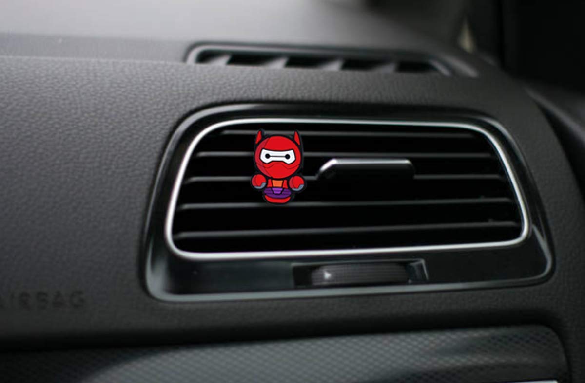 Super Hero Air Vent Clip Decor - Cute Baymax Armed Car Vent Decoration for Bedroom & Office | Perfect for Superhero Fans & Home/Car Accessories