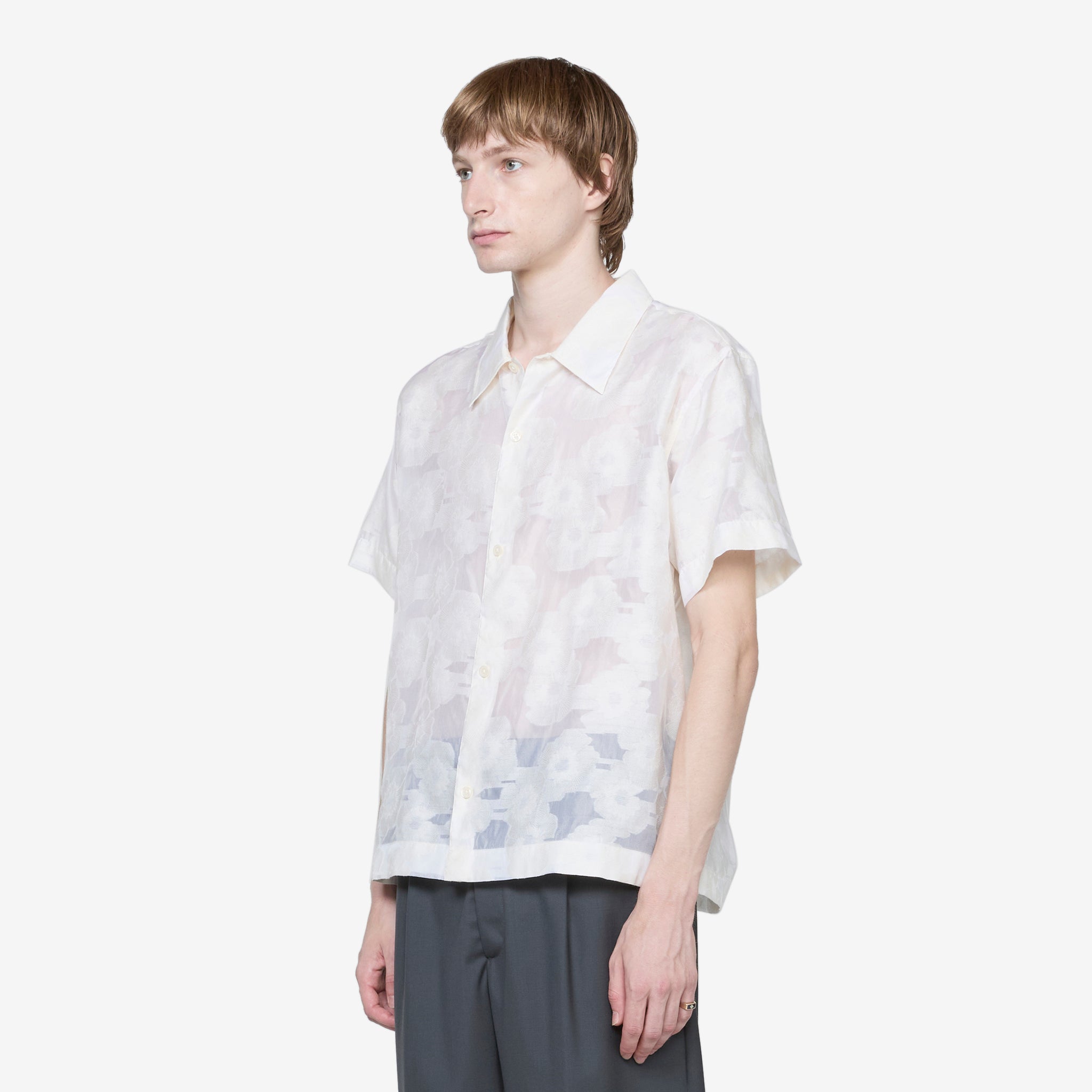 Floral Silk Holiday Shirt for Women - Elegant Party Blouse for Christmas, New Year & Special Occasions
