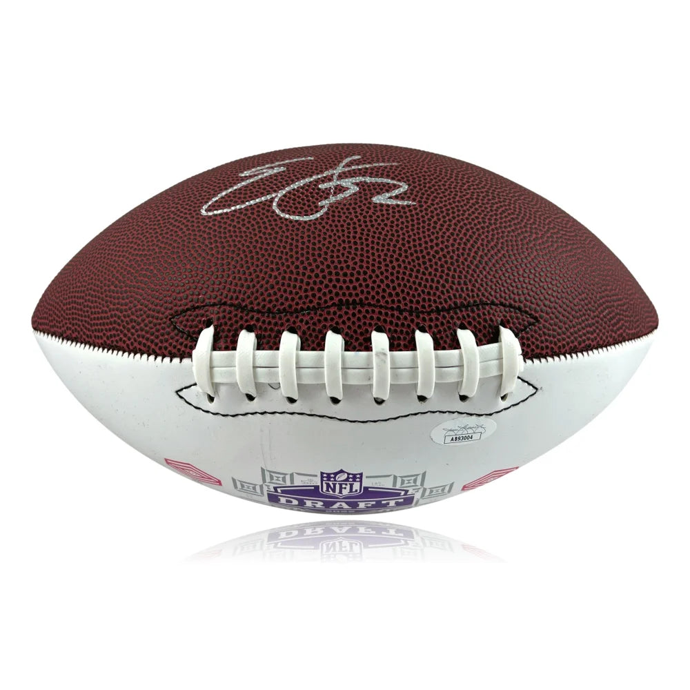 Edgerrin James Signed 2022 NFL Draft Football - Indianapolis Colts Autograph with JSA COA - Perfect for Sports Memorabilia Collectors and Colts Fans Display
