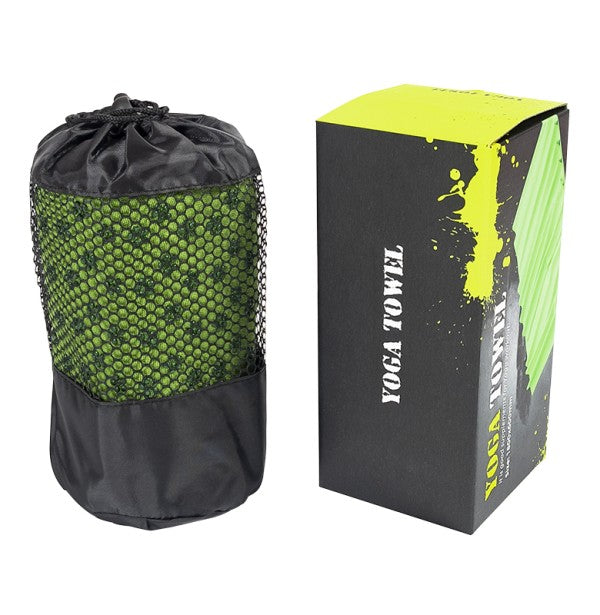 Non-Slip Yoga Grip Towel for Hot Yoga & Pilates - Sweat Absorbent Workout Towel for Gym, Home Exercise & Fitness Training