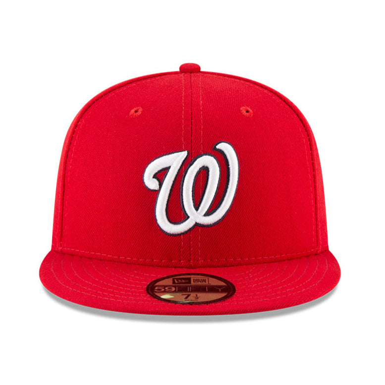 New Era 59Fifty Washington Nationals 20th Anniversary Patch Game Hat - Red | MLB Baseball Cap for Men & Women | Perfect for Games, Collecting & Everyday Wear