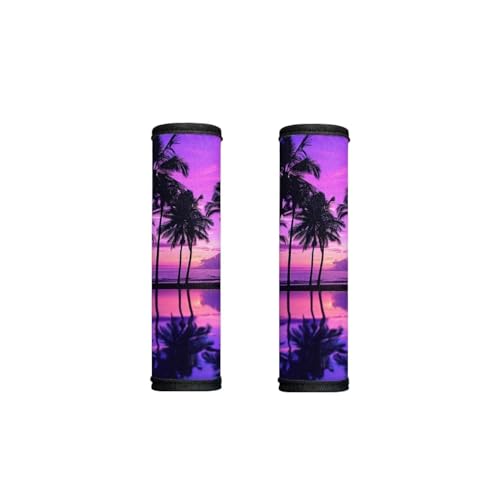 Tropical Purple Palm Tree