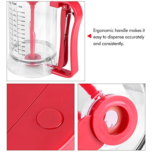**Electric Stirring Batter Dispenser - Cordless Powered Mixer for Pancakes, Cupcakes & Waffles | Kitchen Baking Tool | Perfect for Home Bakeries & Breakfast Prep**