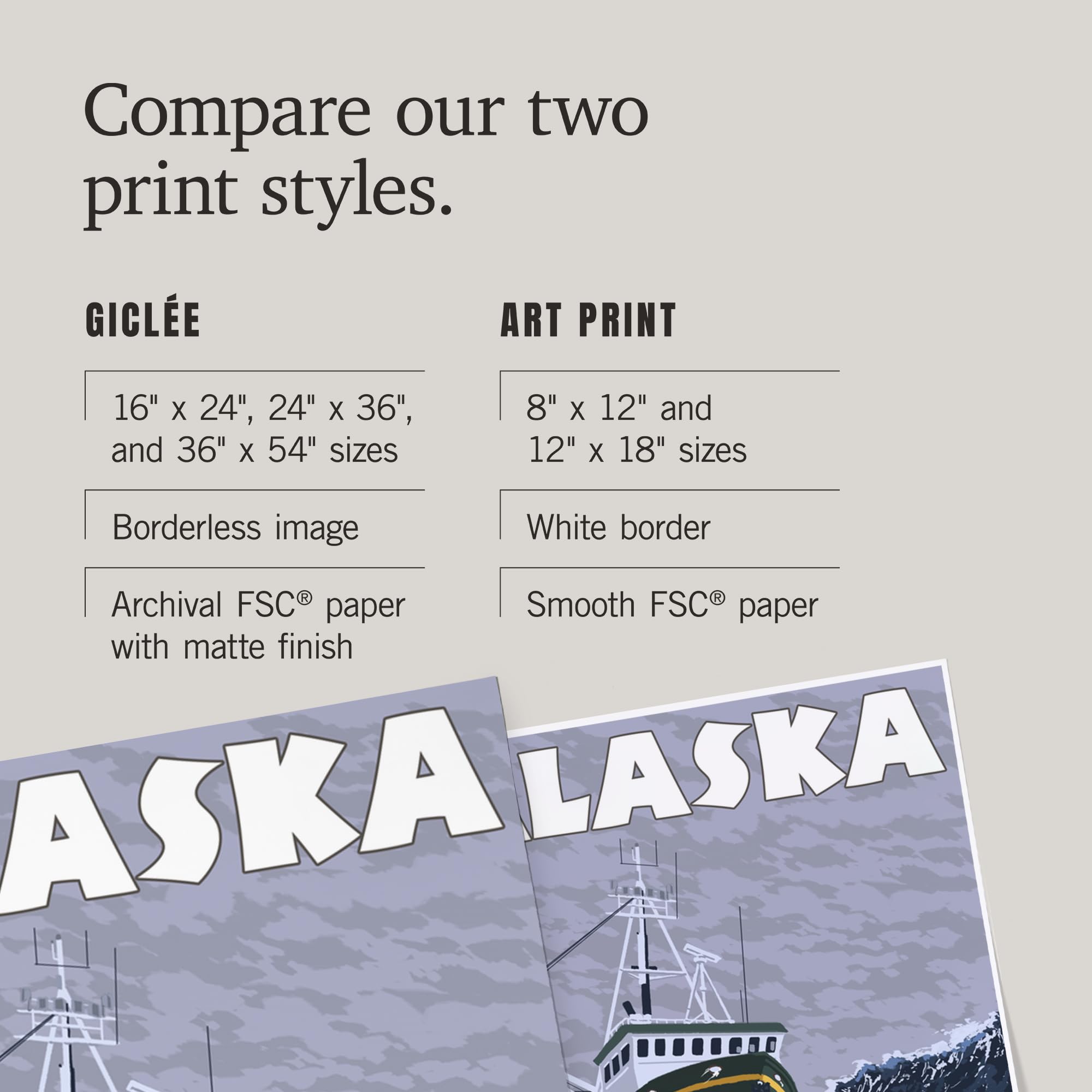 Lantern Press 16x24 Inch Giclee Art Print - Alaska Crab Boat Wall Decor | Coastal & Nautical Home Decor for Living Room, Bedroom, or Office