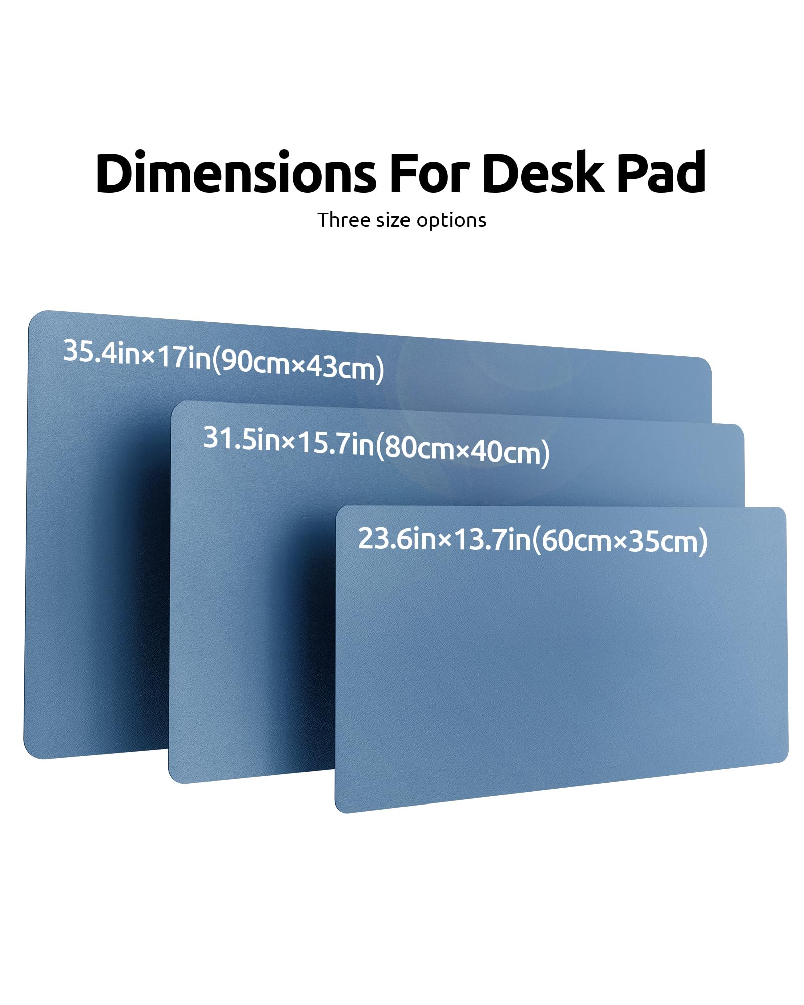 YSAGi Dual-Sided Leather Desk Pad - Large 35.4