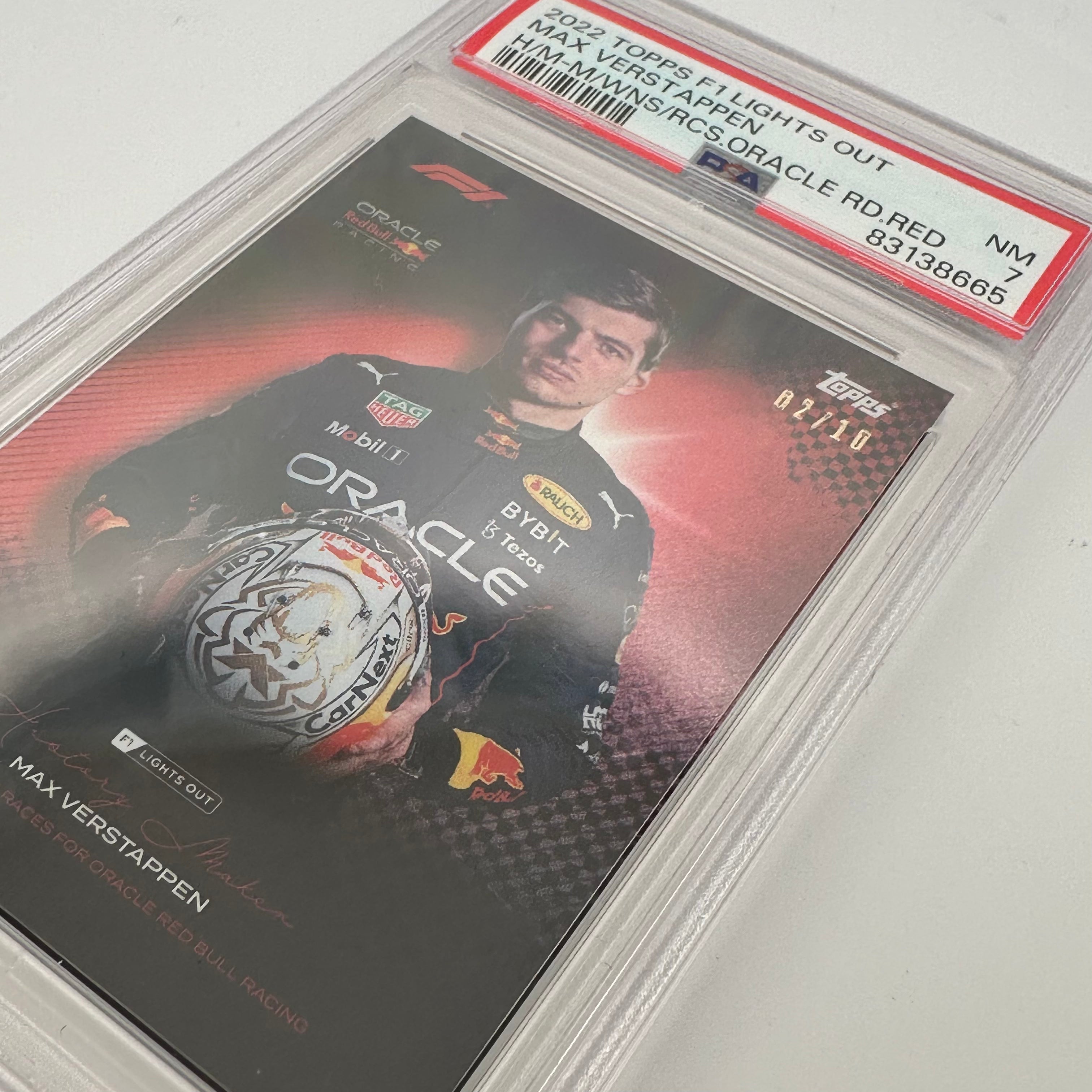 PSA 7 Graded 2002 Topps Max Verstappen 
