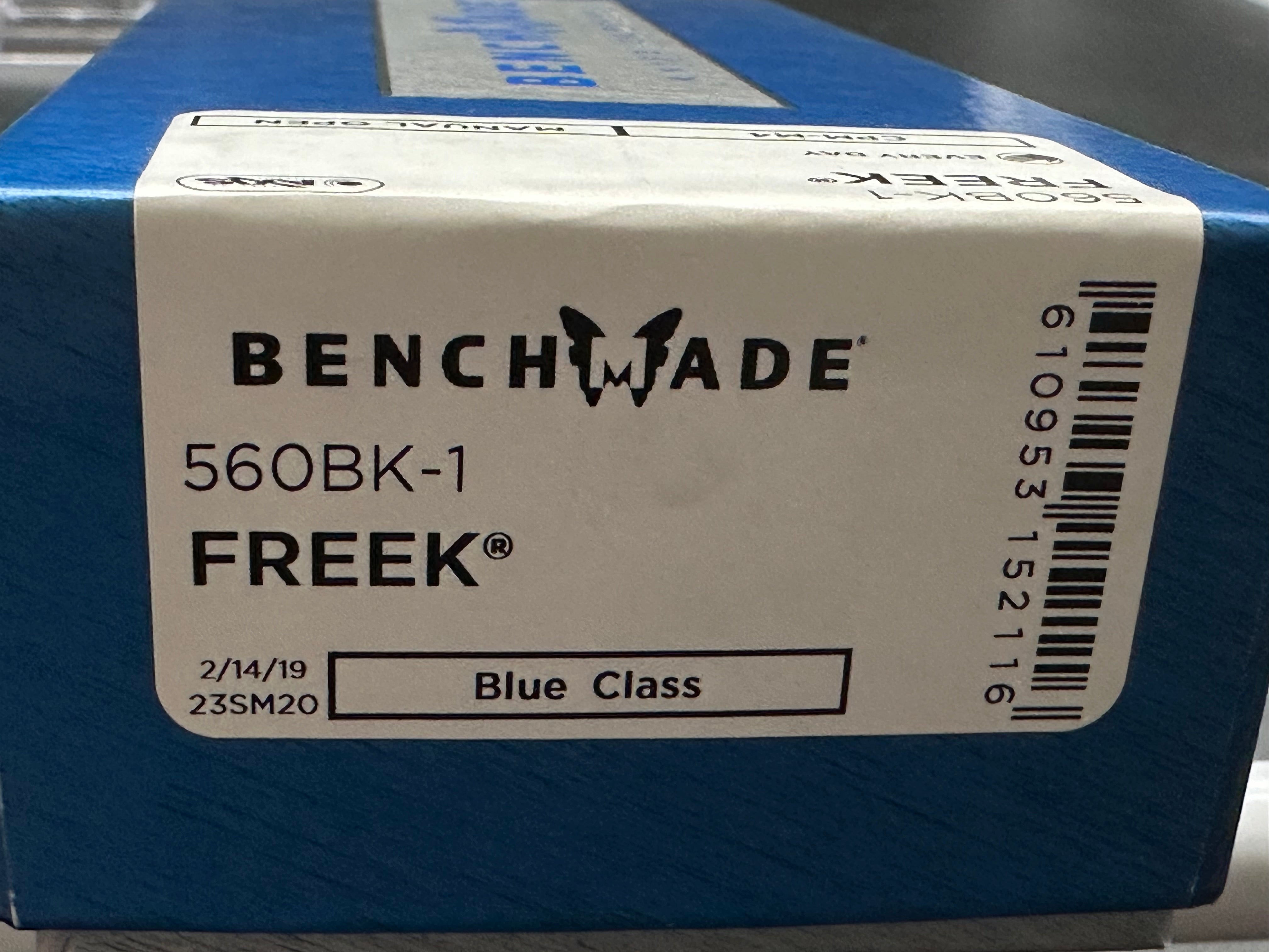 Benchmade Freek Folding Knife - Gray/Black G10 Handle, 3.6