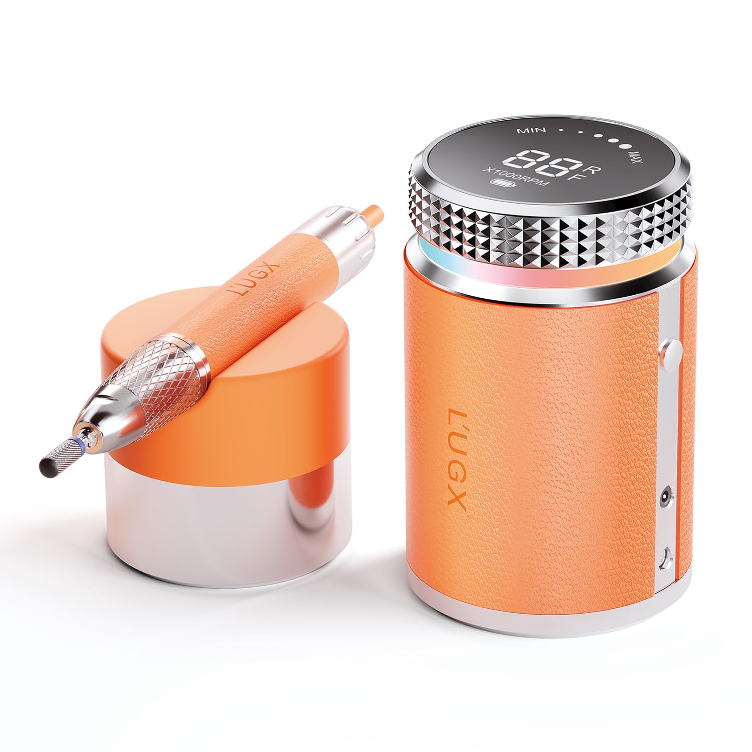 Professional Nail Drill Machine 35000RPM - Waterproof Rechargeable Nail Efile for Acrylic & Gel Nails - Low Noise & Vibration Brushless Design - Perfect for Salon & Home Manicure/Pedicure