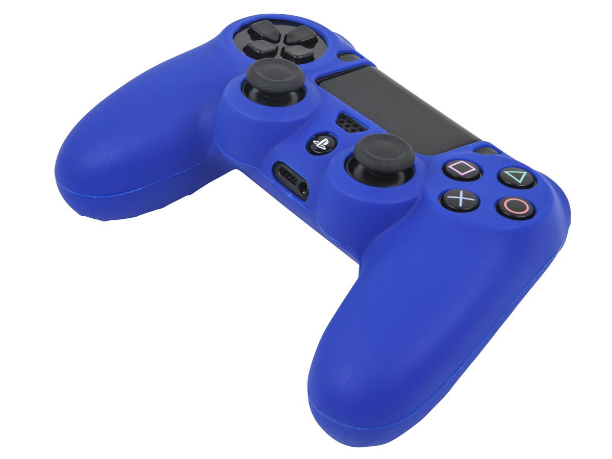Monoprice 12205 Playstation 4 Controller Silicone Skin Cover - Blue | Protective Grip for PS4 Gaming | Perfect for Long Gaming Sessions & Enhanced Comfort
