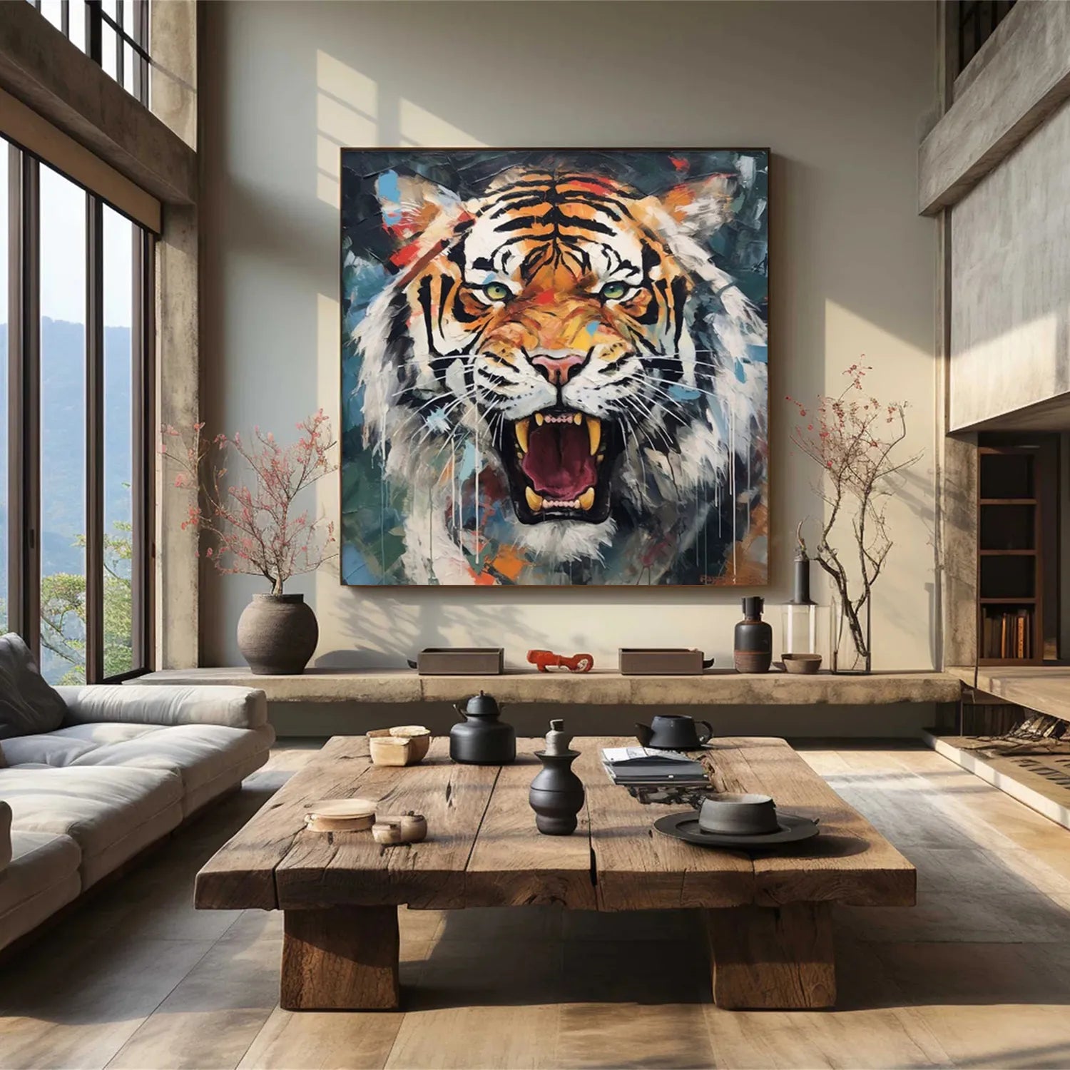 Animal Art Painting #AP082 - Handmade Canvas Wall Decor for Living Room, Bedroom & Office - Perfect Gift for Pet Lovers & Home Decor