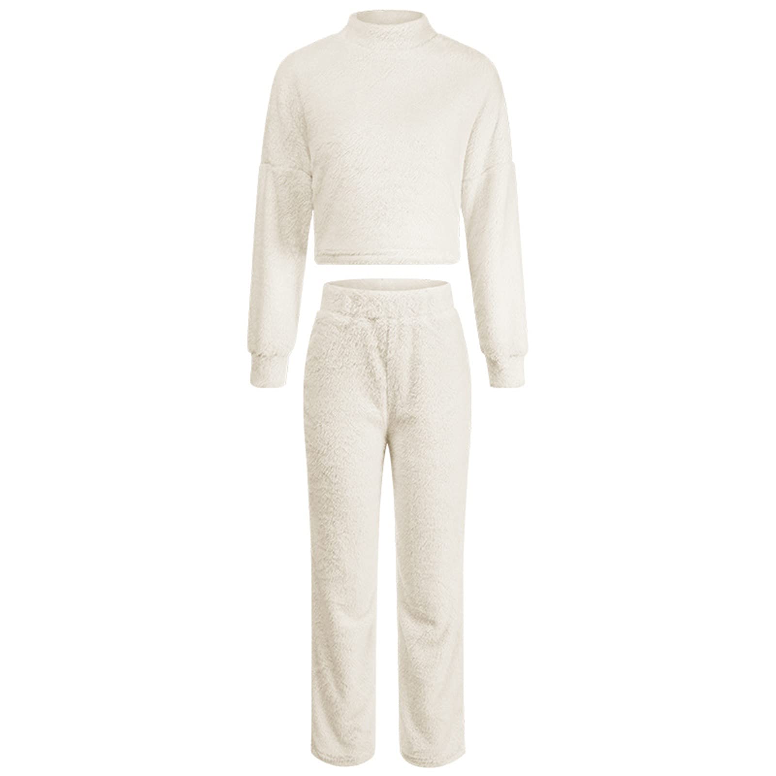 Maryia Women's Winter Fleece Pajama Set - 2 Piece Warm & Cozy Sleepwear, Comfy Loungewear for Cold Nights - Perfect for Relaxing at Home, Sleepovers & Holiday Gifts