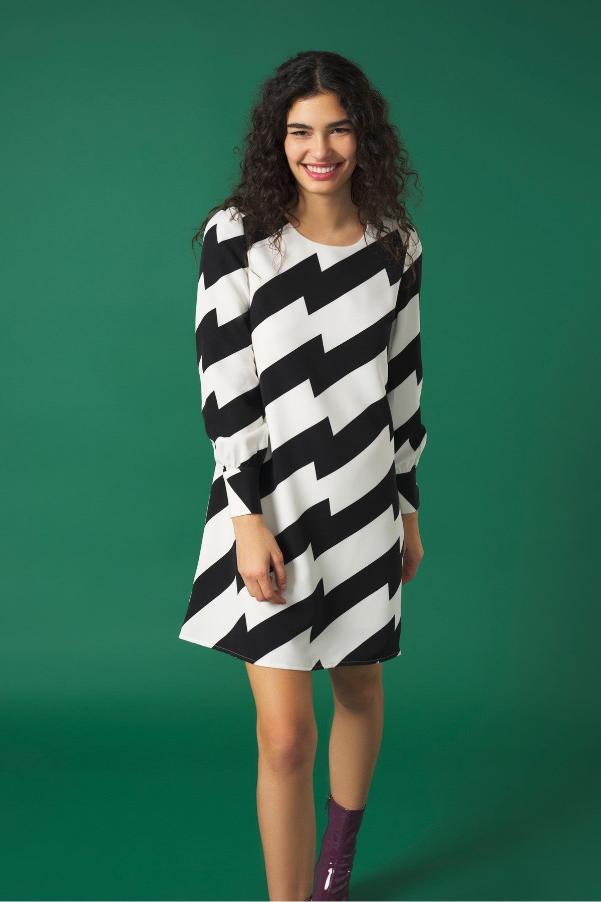 BETTE DRESS for Women - Elegant Black & White Party Dress | Perfect for Evening Events, Weddings & Special Occasions