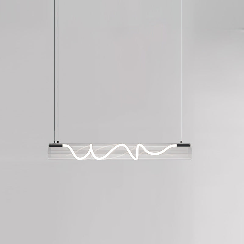 Alexandra Linear Pendant Light - Modern Minimalist Hanging Fixture for Kitchen Island, Dining Room & Bedroom Lighting | Dimmable LED Chandelier for Home Decor