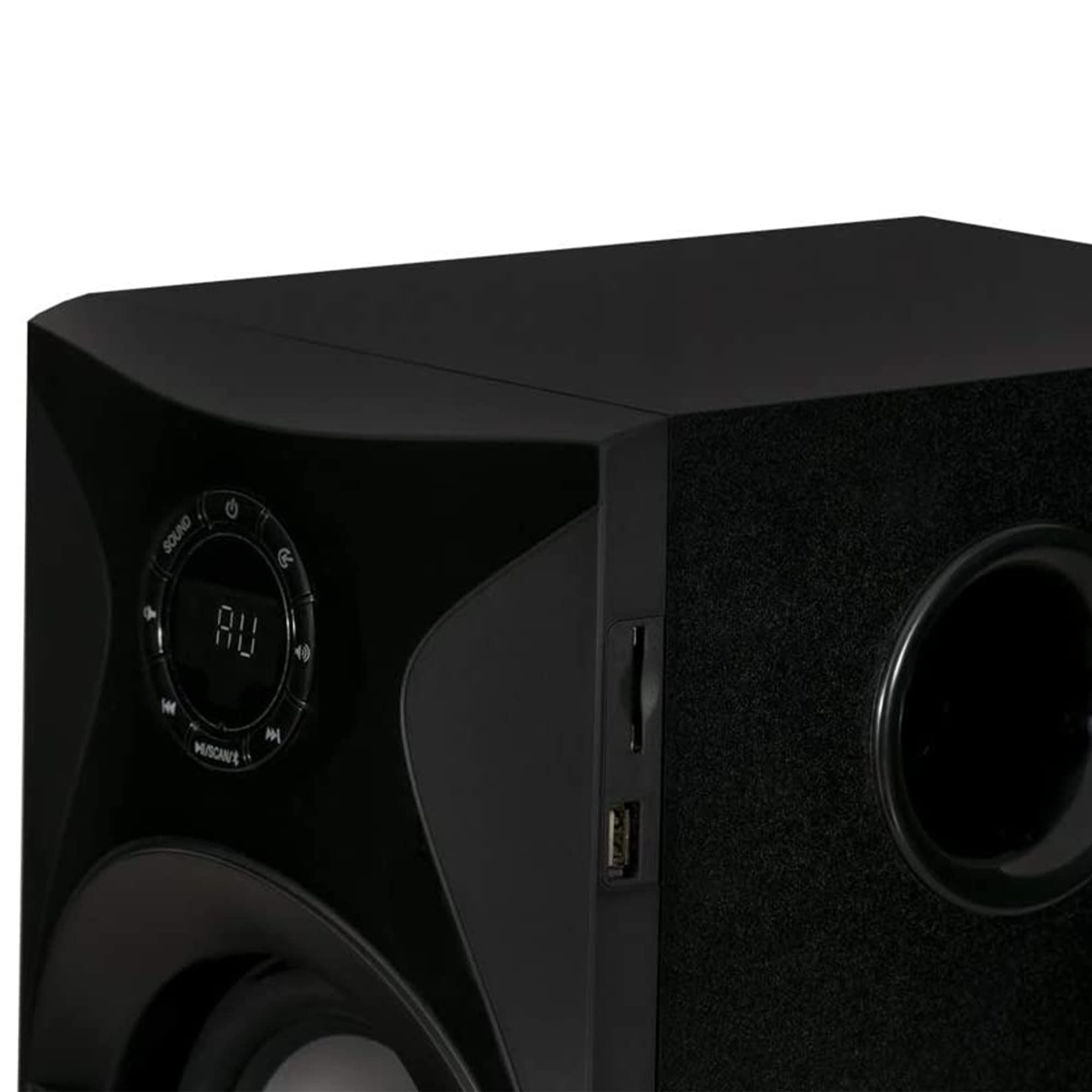 Goldwood AA5400 5.1 Channel Home Theater System with Subwoofer, 5 Wired Satellite Speakers, LED Display & Remote - Premium Surround Sound for Movies, Gaming & Music (Black) - Perfect for Living Rooms, Home Theaters & Entertainment Spaces