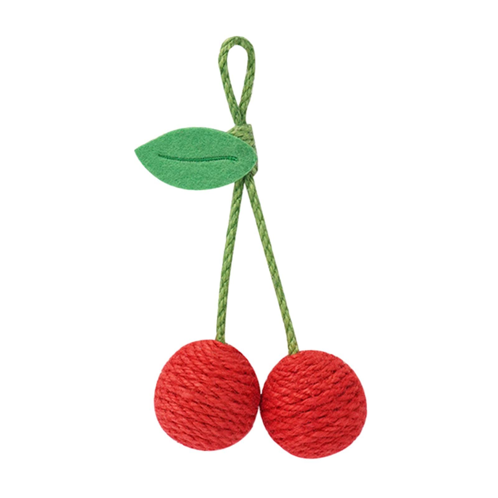 SM SunniMix Interactive Cat Toys - Fun Chew Ball & Catcher Training Toy for Exercise & Play (Cherry, 18cm x 9cm) - Perfect for Indoor Play, Boredom Relief & Bonding with Your Pet